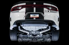 Track Edition Exhaust for 15+ Charger 6.4 / 6.2 SC - Diamond Black Tips image 3