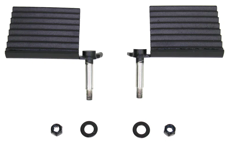 Fishbone Offroad FB21078, 76-06 Jeep CJ YJ TJ Wrangler Foot Peg Set Gloss - Black