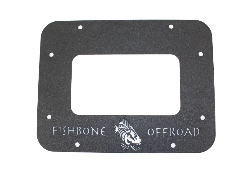 Fishbone Offroad FB31042, 07-18 Jeep Wrangler JK Aluminum Tailgate Plate - Black Textured Powdercoat