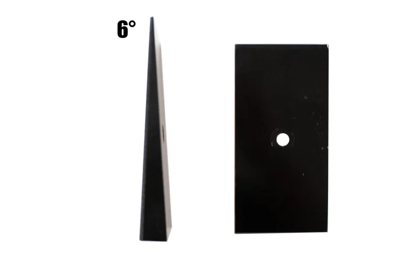 Fishbone Offroad FB27371, Universal 6in Leaf Spring Shim - Black