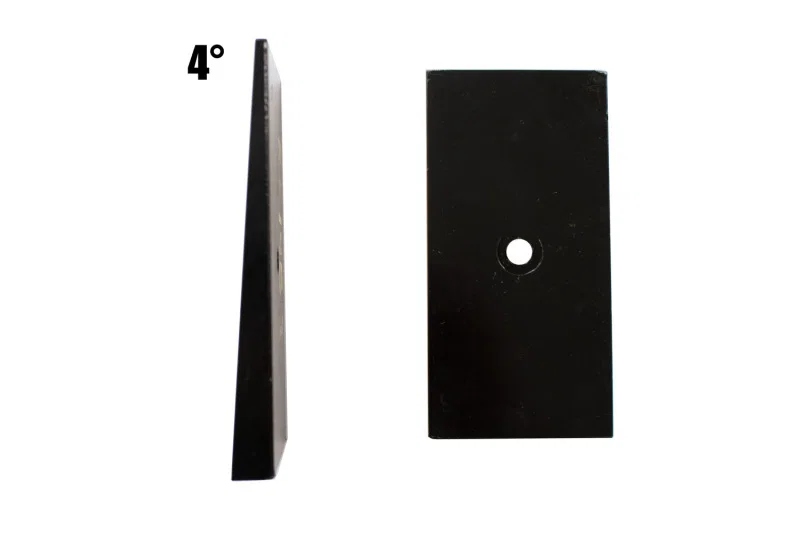 Fishbone Offroad FB27370, Universal 4in Leaf Spring Shim - Black