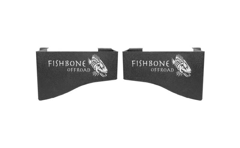 Fishbone Offroad FB25081, 07-18 Jeep Wrangler JK 4 DR Wheel Well Storage Bin - Blk Textured Powdercoat Steel