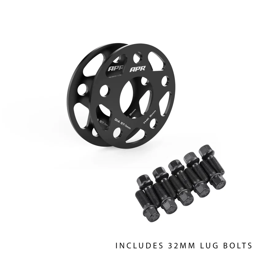 APR KT100004, Wheel Spacer Kit With Lug Bolts - 5mm Thick - 57.1mm CB - 32mm Bolts
