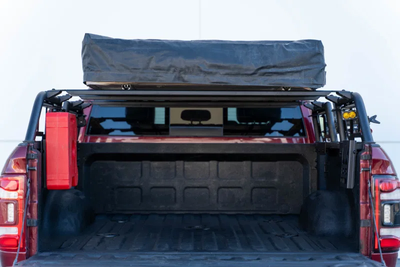 DV8 Offroad RRUN-03, 07-23 Toyota Tundra / 09-23 Ford F150 Raptor MTO Series Bed Rack - 2pc Adj.