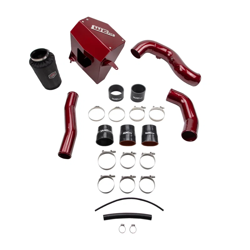 Wehrli WCF100419-RED, 10-12 Cummins 6.7L Stage 2 High Flow Bundle Kit - WCFab Red