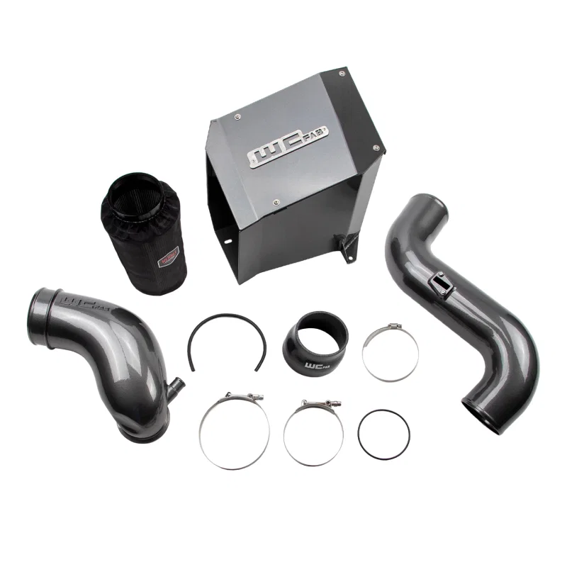 Wehrli WCF100303-BR, 07.5-10 Chevrolet Duramax LMM 4in Intake Kit Stage 2 - Bengal Red