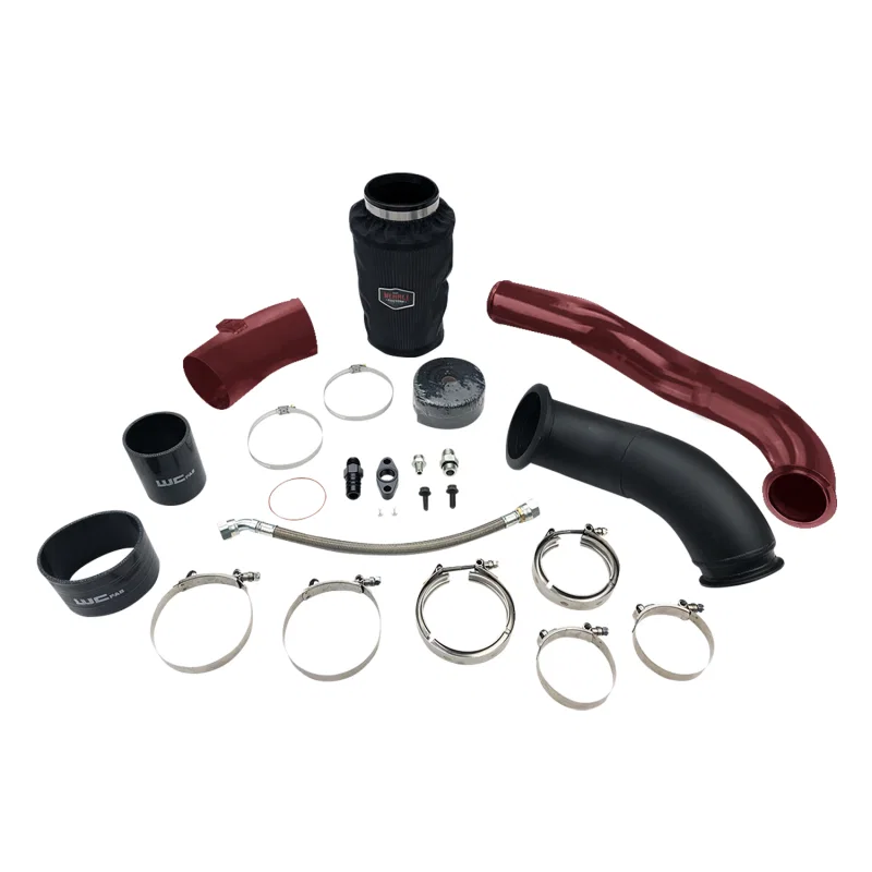 Wehrli WCF100475-RED, 04.5-07 Dodge 5.9L Cummins S300 Turbo 2nd Gen Swap Kit (No Turbo/Manifold) - WCFab Red