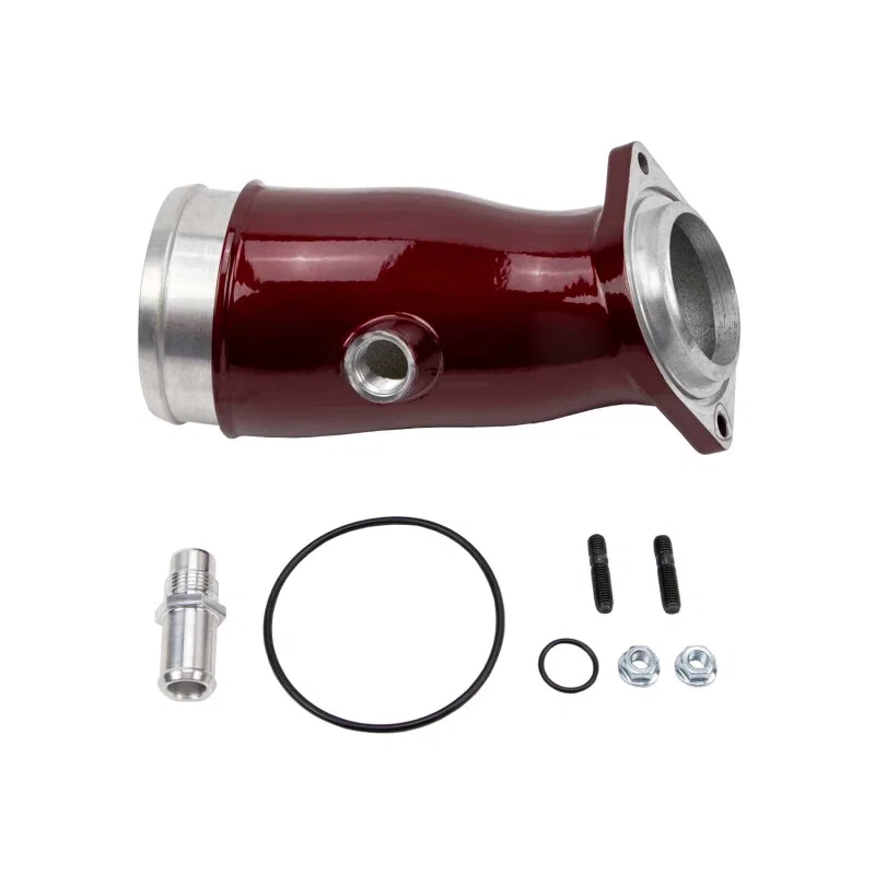 Wehrli WCF100775-RED, 17-24 Duramax L5P High Flow Intake Horn - WCFab Red