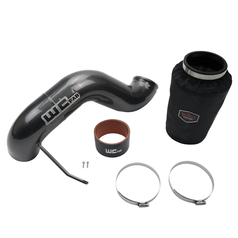 Wehrli WCF100346-BS, 03-07 Cummins 5.9L 4in Intake Kit - Bengal Silver
