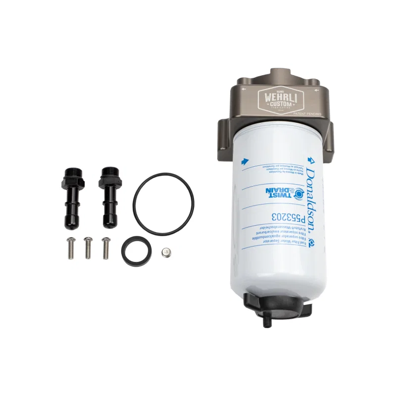 Wehrli WCF100361, 17-19 Duramax L5P / 20-24 L5P Duramax Long Bed Fuel Filter Housing Kit