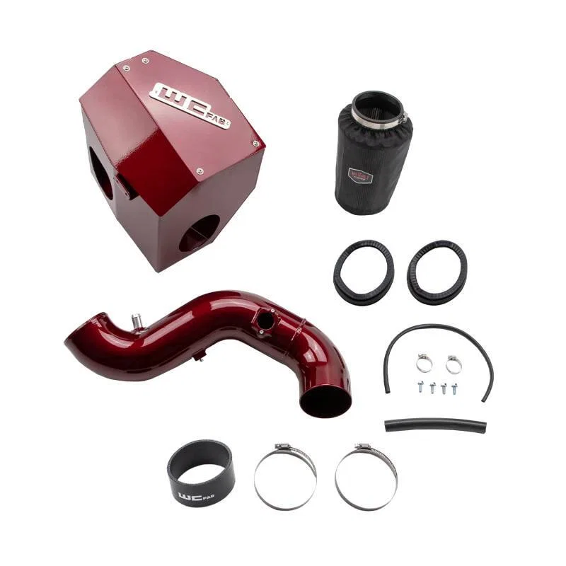 Wehrli WCF100881-RED, 13-18 Cummins 6.7L Intake Kit 4in - WCFab Red