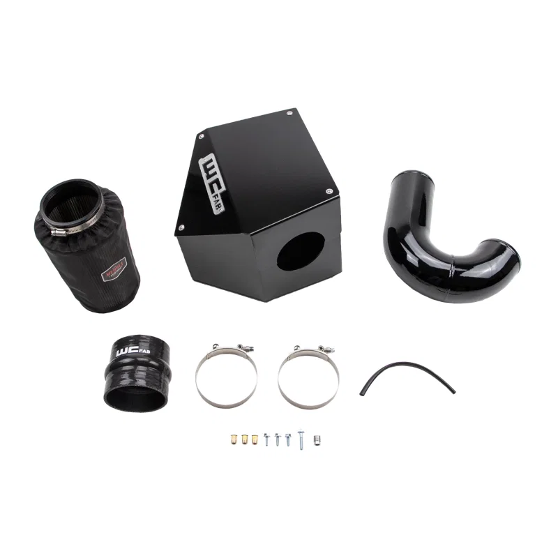 Wehrli WCF100562-FTB, 98.5-02 Cummins 5.9L 4in Intake Kit - Fine Texture Black for Dodge