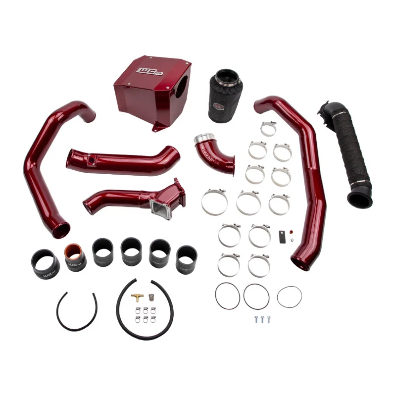 Wehrli WCF100712-BR, 01-04 Chevrolet 6.6L LB7 Duramax High Flow Intake Bundle Kit - Bengal Red