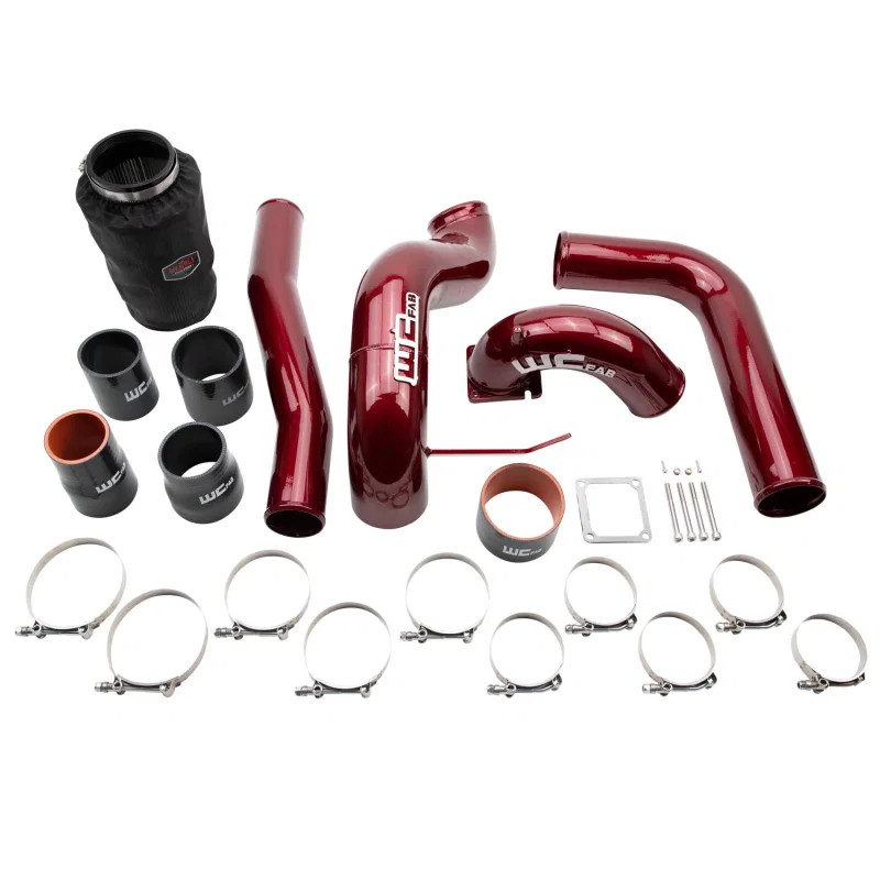 Wehrli WCF100680-BC, 03-07 Dodge 5.9L Cummins High Flow Intake Bundle Kit - Gloss Black - Bronze Chrome