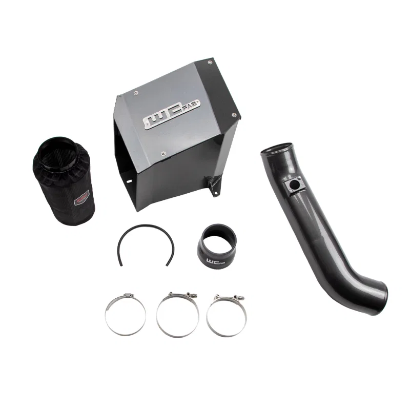 Wehrli WCF100190-FTB, 01-04 Chevrolet Duramax LB7 4in Intake Kit - Fine Texture Black