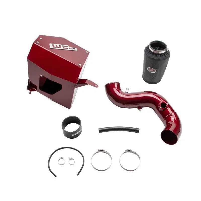 Wehrli WCF100875-RED, 10-12 6.7L Cummins 4in. Intake Kit - WCFab Red