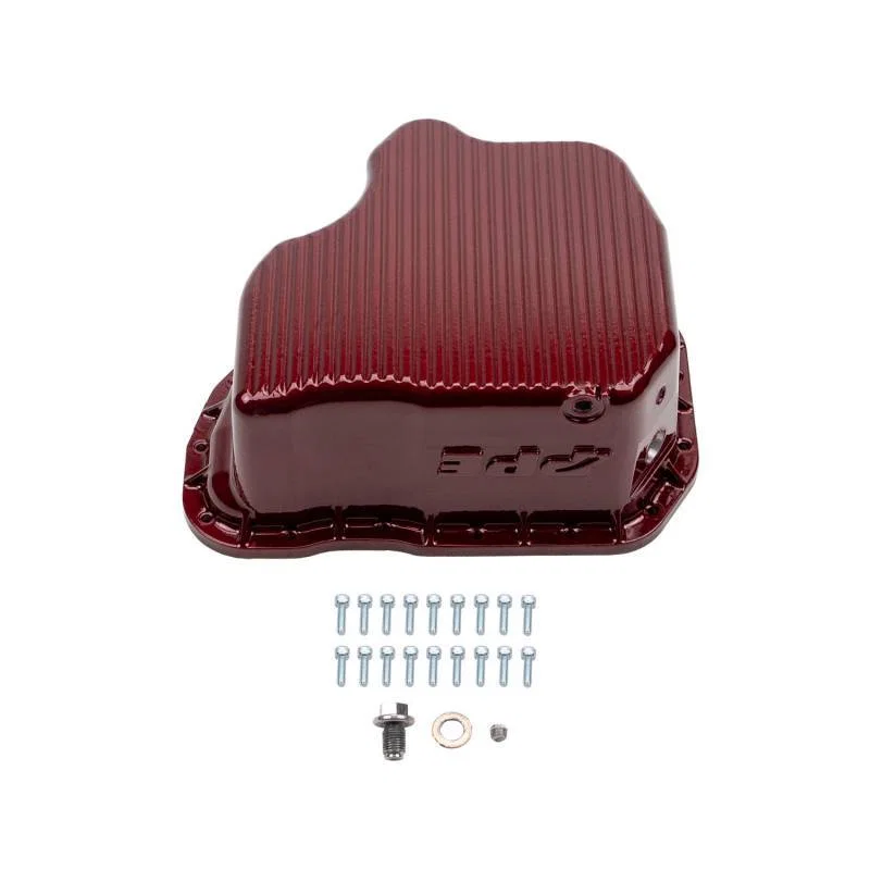 Wehrli WCF100132-RED, 11-16 GM Duramax WCFab X PPE High Capacity Aluminum Oil Pan - WCFab Red