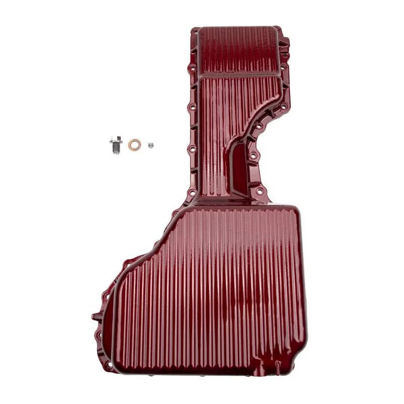 Wehrli WCF100133-RED, 17-19 GM Duramax WCFab X PPE High Capacity Aluminum Oil Pan - WCFab Red
