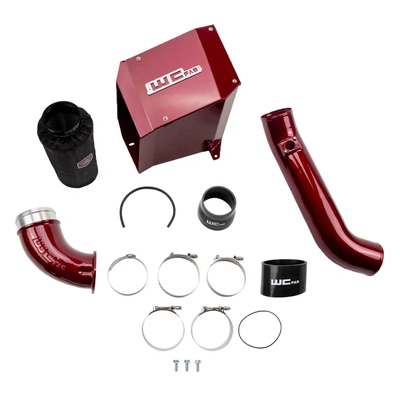 Wehrli WCF100300-IBB, 01-04 Chevrolet Duramax LB7 4in. Stage 2 Intake Kit - Illusion Blueberry