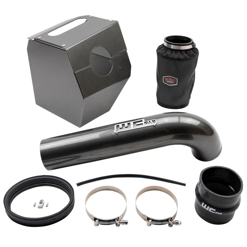 Wehrli WCF100344-FTB, 17-19 GM Duramax L5P 4in Intake Kit - Fine Texture Black
