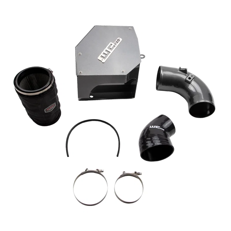 Wehrli WCF100315-CAT, 19-23 Cummins 6.7L 5in Intake Kit - Cat Yellow