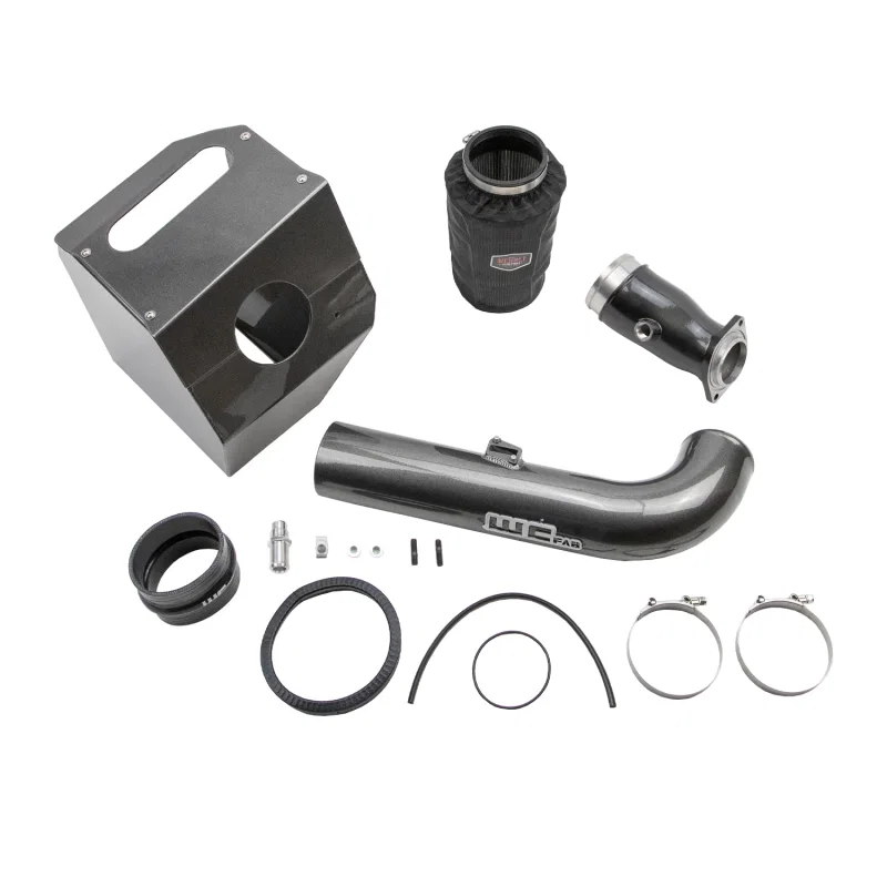 Wehrli WCF100360-FB, 17-19 Duramax L5P 4in. Stage 2 Intake Kit - Flat Black