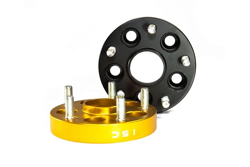 ISC Suspension WA25B, 5x100 to 5x114 25mm Wheel Adapters Black - Set of 4