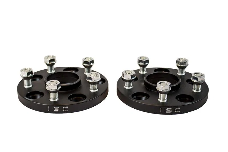 ISC Suspension WSMM15B, Mazda/Mitsubishi 5x114.3 Hub Centric (67 Hub Bore) Wheel Spacers 15mm Black (Pair)
