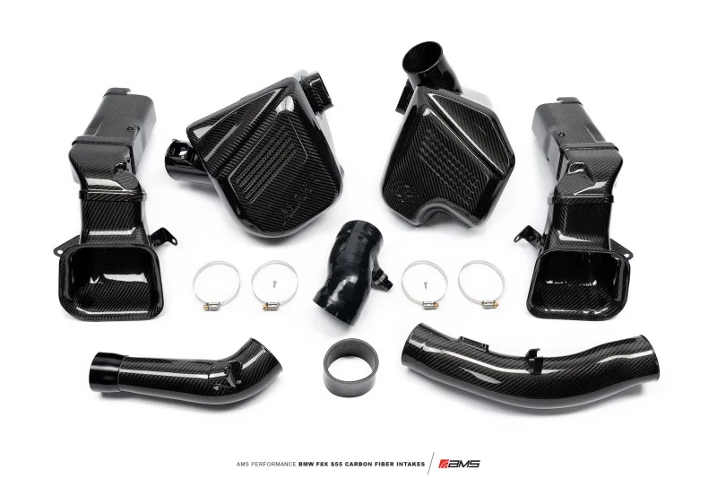 AMS AMS.39.08.0001-1, Performance 15-18 BMW M3 / 15-20 BMW M4 w/ S55 3.0L Turbo Engine Carbon Fiber Intake