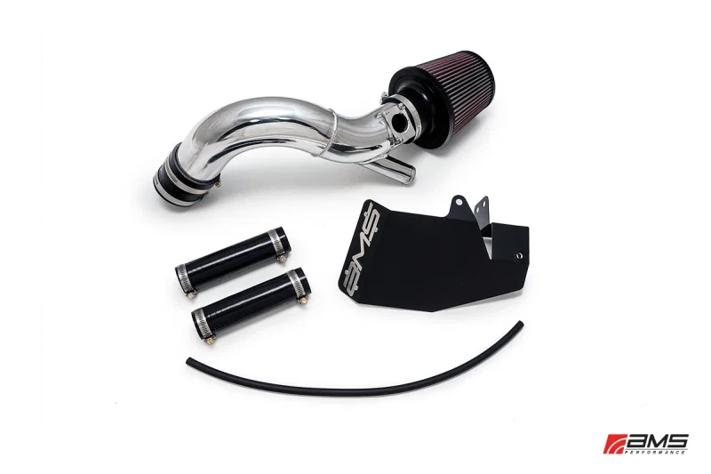 AMS AMS.04.08.0002-1, Performance 08-15 Mitsubishi EVO X Replacement Intake Pipe w/MAF Housing & Bungs - Polished