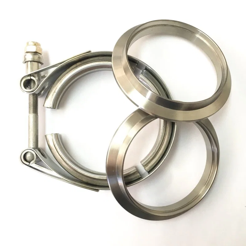 Ticon 103-07610-0002, Industries 3.0in Titanium V-Band Clamp Assembly (2 Flanges/1 Clamp)