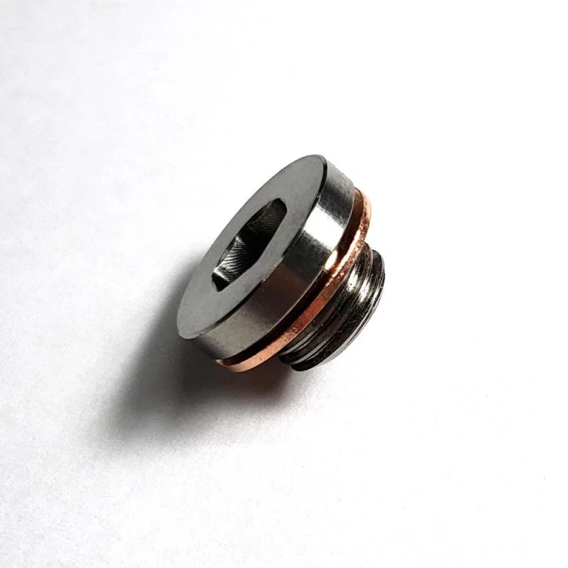 Stainless Bros 608-00700-0000, M12x1.25 O2 Motorcycle Sensor Bung Plug w/ Copper Washer