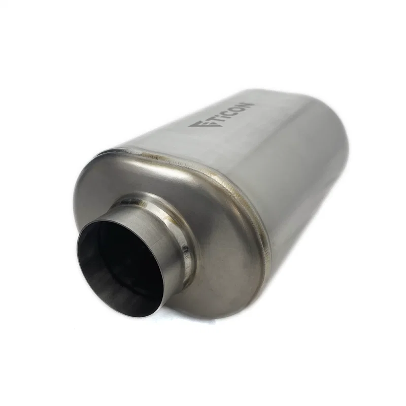 Ticon 115-07623-0007, 3in Titanium Oval Resonator 4.5in x 6in Body x 12in