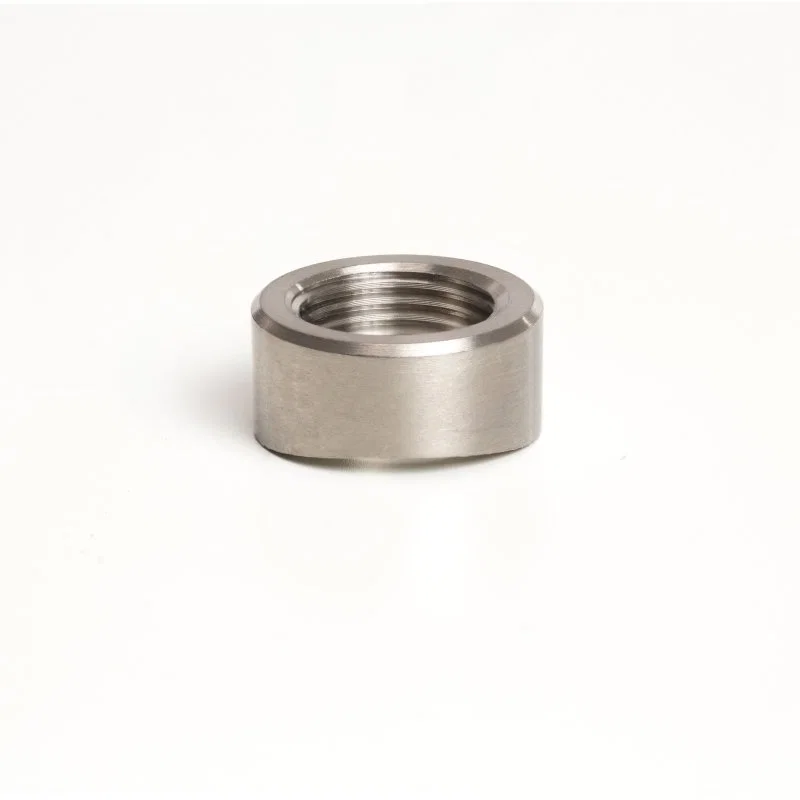 Ticon 104-00100-7000, Industries Titanium O2 Sensor Bung 1.75in to 2.5in Tubing (M18x1.5) - Coped End