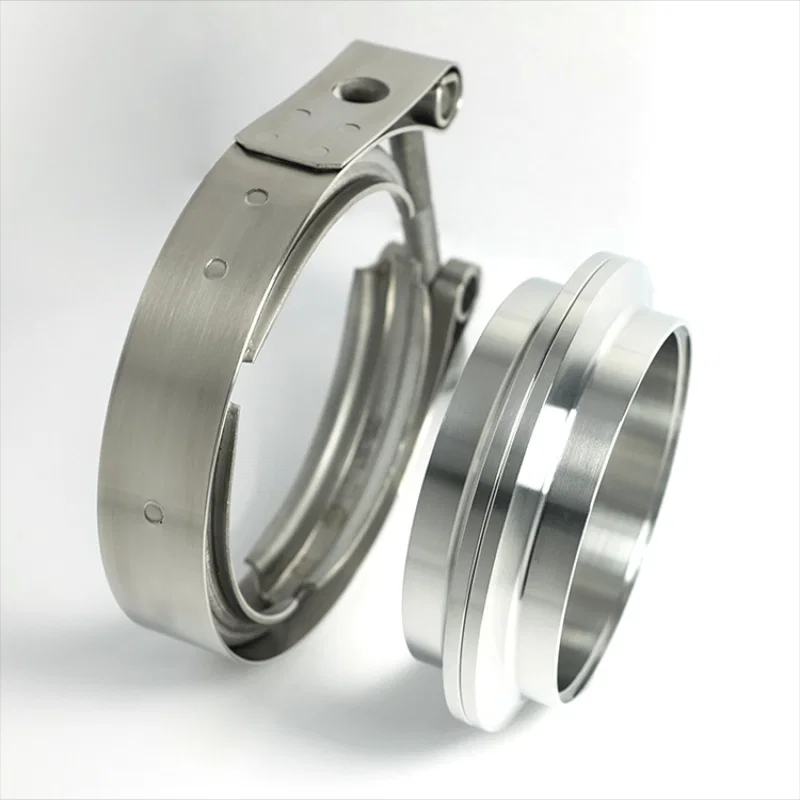 Stainless Bros 603-06310-0002, 2.50in 304SS V-Band Assembly - 2 Flanges/1 Clamp