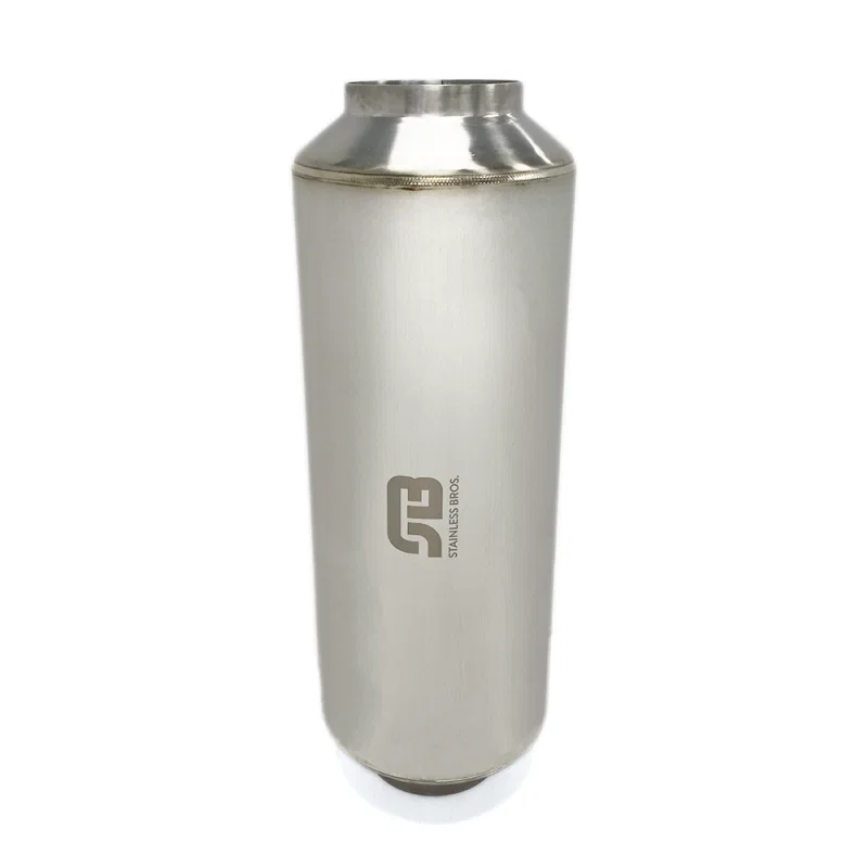 Stainless Bros 615-08913-0000, 12in Overall Length 3.5in SS304 Matte Finish Lightweight Race Muffler