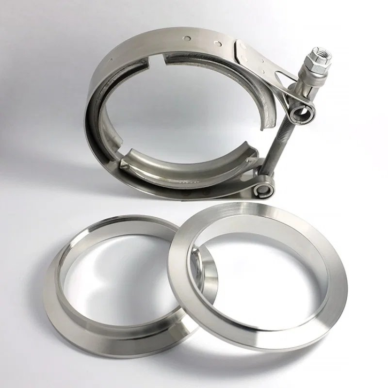Stainless Bros 603-04510-0002, 1.75in 304SS V-Band Assembly - 2 Flanges/1 Clamp