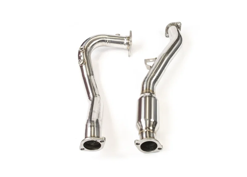 Invidia HS15SWMDOCB, 15-21 Subaru WRX w/ Manual Transmission J-Pipe With Bottom High Flow Cat Down Pipe