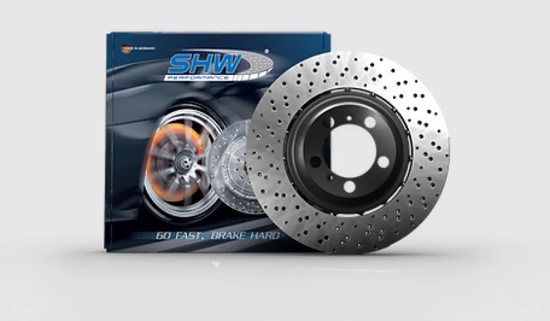 SHW Performance BFL48551, 98-03 BMW M5 4.9L Left Front Drilled Lightweight Brake Rotor (European Model) (34112227735)