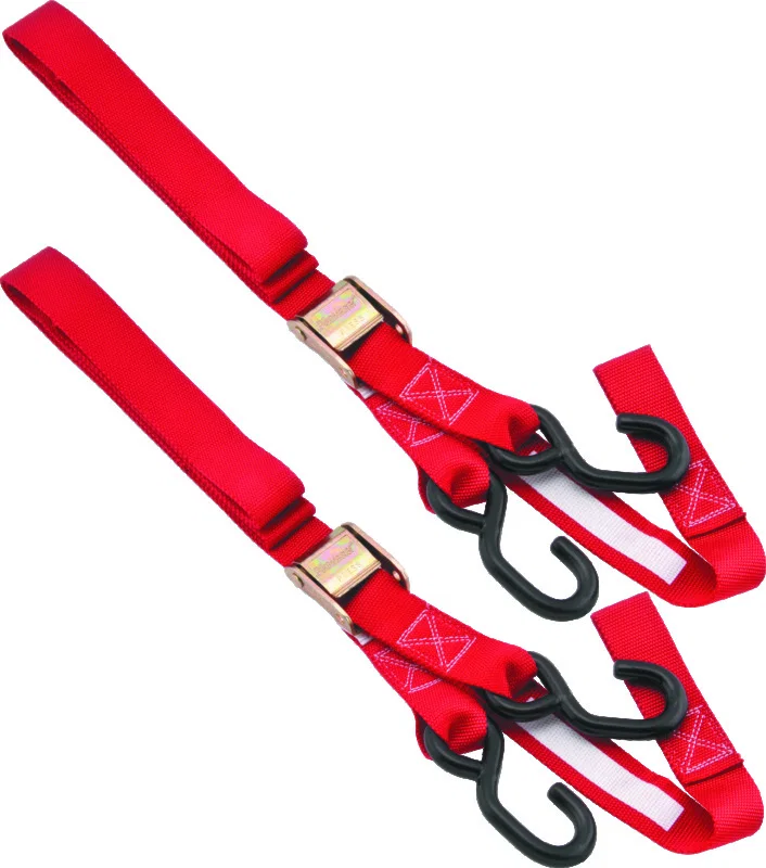 BikeMaster 100516, Tiedown 1-1/2 Integrated Softhook - Red