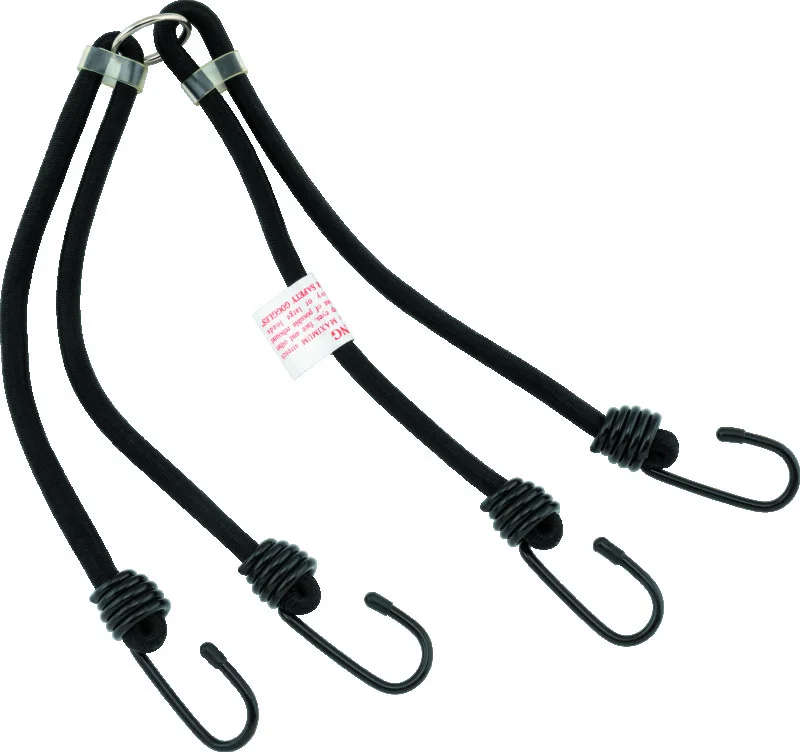 BikeMaster 100171, 24in Heavy Duty 4-Hook Bungee - Black