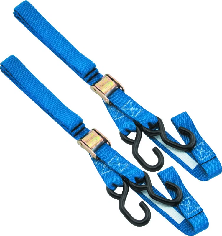 BikeMaster 100518, Tiedown 1-1/2 Integrated Softhook - Blue