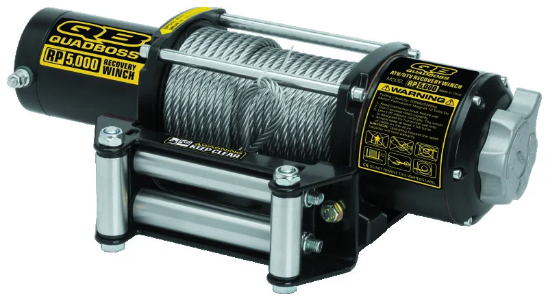 QuadBoss 608850, Winch Kit - 50ft Cable - 3.8hp - Roller Fairlead - Wireless Remote - 5000lb