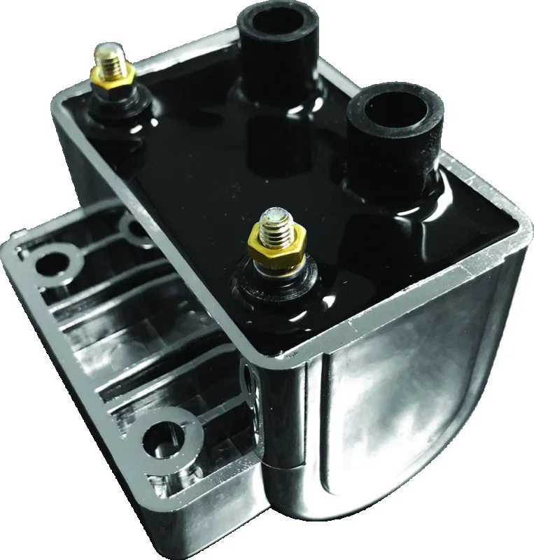 TwinPower 210535, 65-79 Big Twin and XL Ignition Coil Chrome Replaces H-D 31609-65A 5 Ohm
