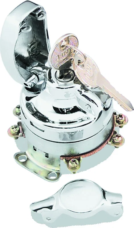TwinPower 490573, 73-95 FL and Softail Electronic Fat Bob Ignition Switch Replaces H-D 68462-64 71501-73