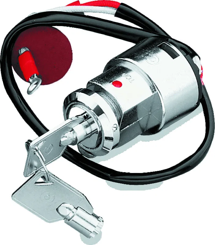 TwinPower 215534, 91-95 FXDL And Custom Use 2-Wire Round Key Switch Replaces H-D 71428-90A