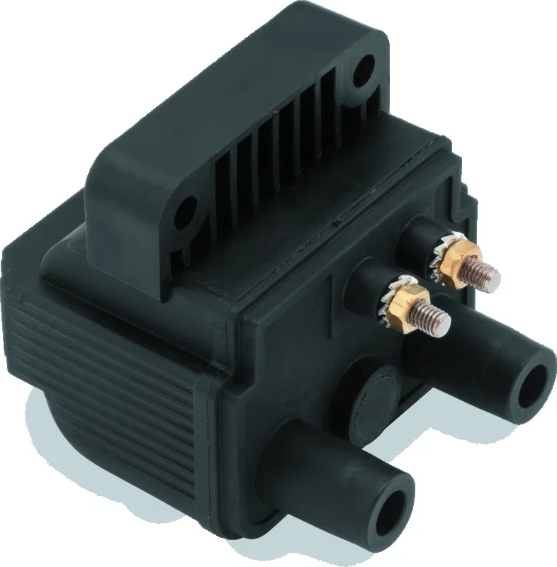 TwinPower 210547, 65-79 Big Twin and XL Mini Ignition Coil Black Replaces H-D 31609-65A 5 Ohm