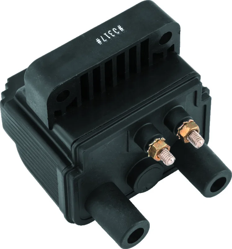 TwinPower 210549, 80-84 Big Twin and XL Mini Ignition Coil Black Replaces H-D 31614-83 3 Ohm for Harley-Davidson