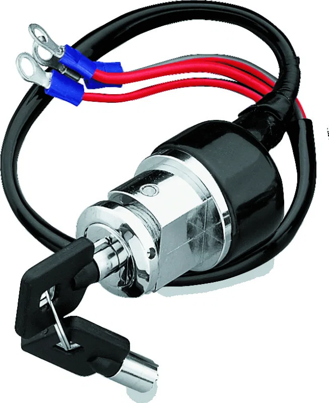 TwinPower 215544, 91-04 FXD 82-94 99 FXR 79-03 XL 3-Wire Round Key Switch Custom 3 Position