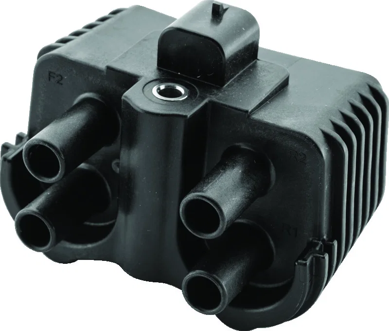 TwinPower 216147, 18-Up Softail Ignition Coil Black Replaces H-D 31600067 .4 ohm